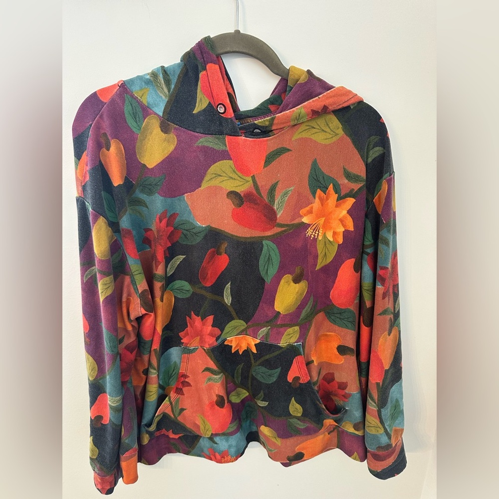 Farm Rio Floral Multicolor Hoodie